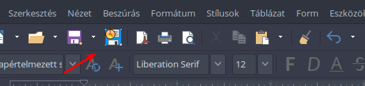 LibreOffice mentés
